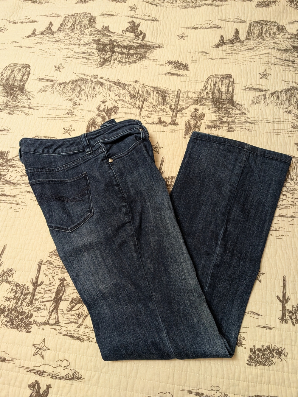 Dark Blue Women's Bootcut Jeans